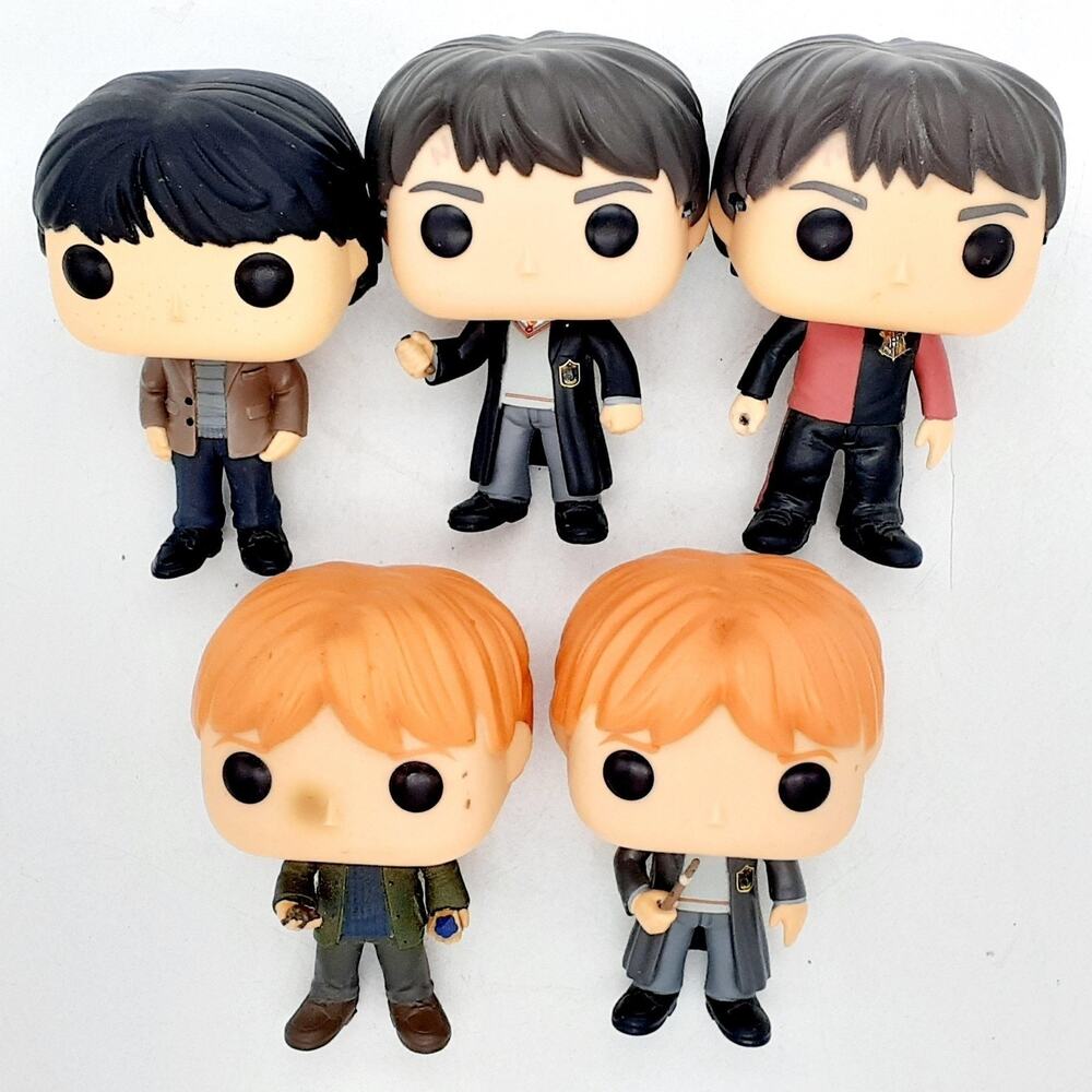 Funko Pop Harry Potter Ron Weasley Standard Vinyl Figures Lot Of 5 Set Loose